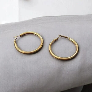Gold Plated Hoop Earrings